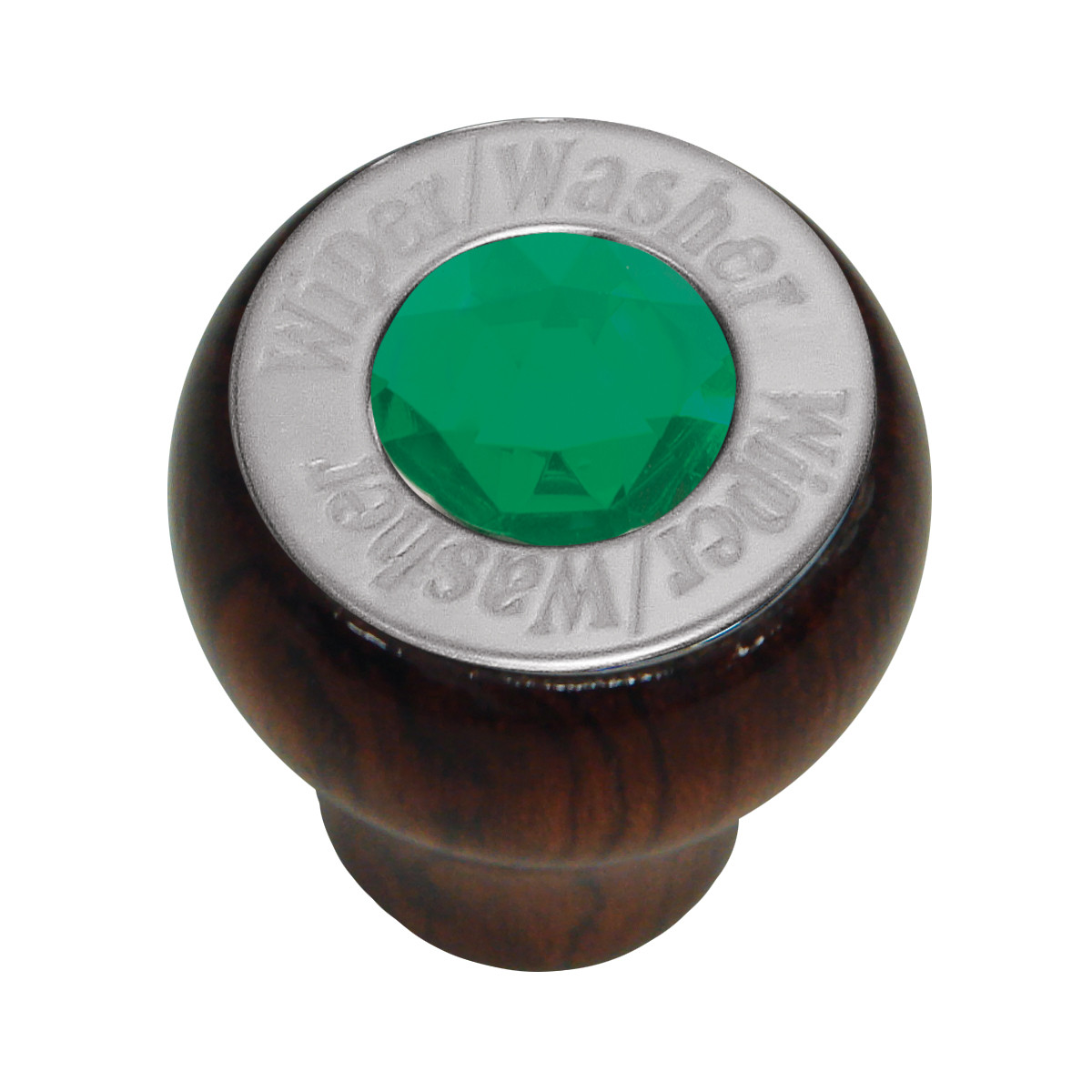 Rosewood Dashboard Control Knob with Crystal