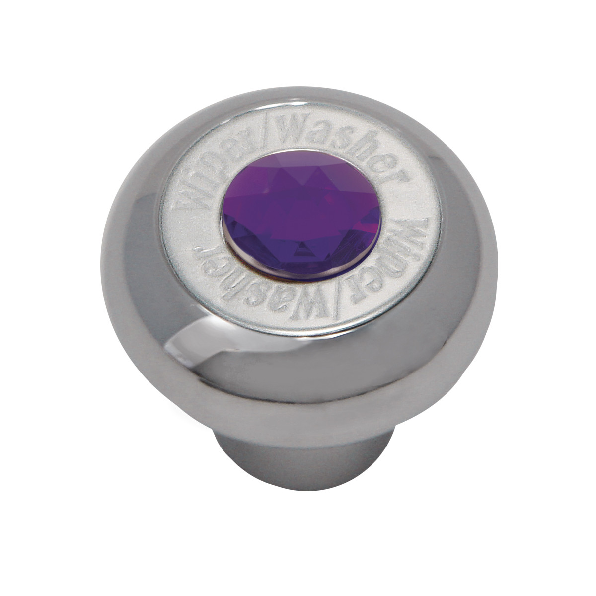 Chrome Plated Dashboard Control Knob with Crystal - Thumbnail 2