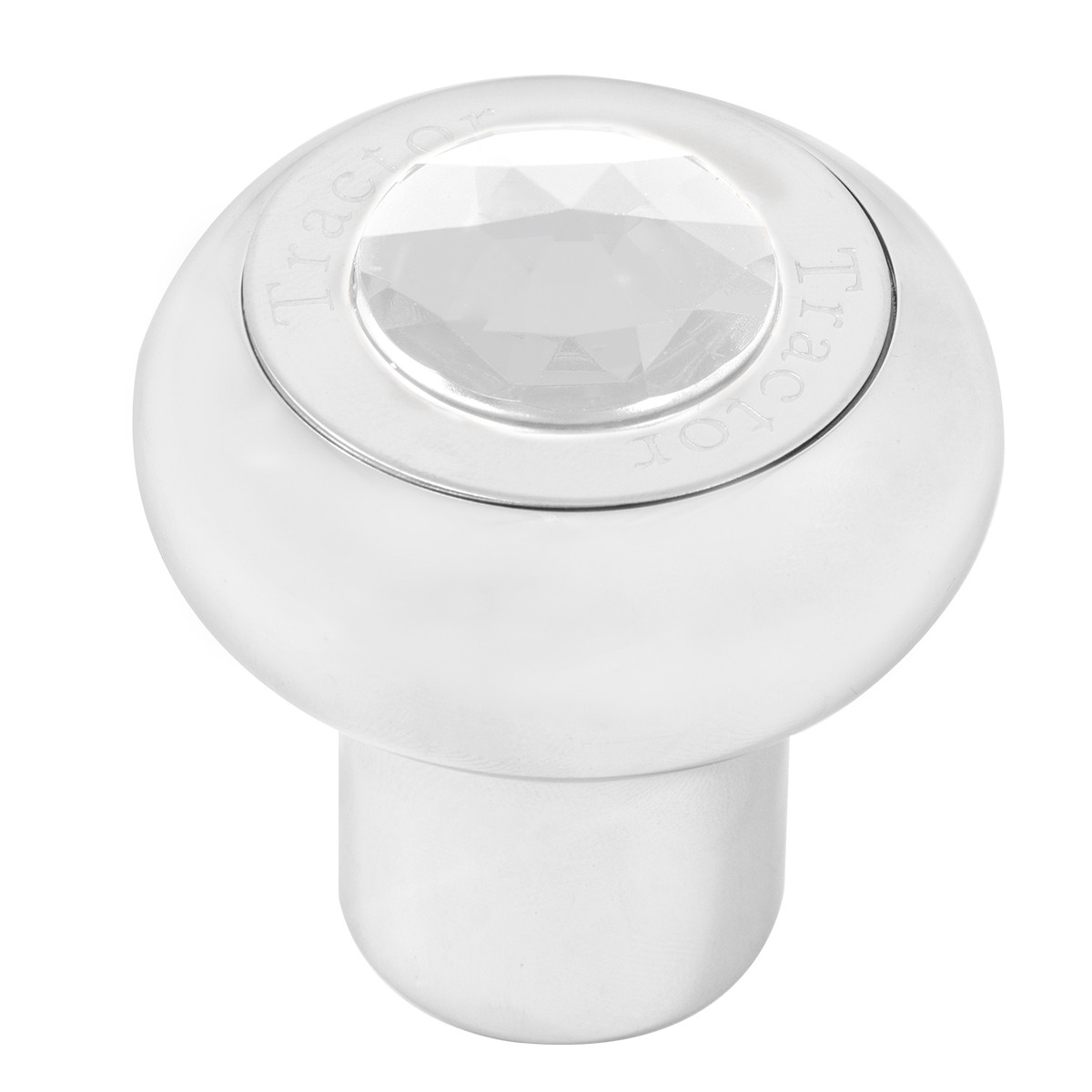 Large Cr Alum Knob w/ SS Tractor/Trailer Plate & Jewel - Thumbnail 2