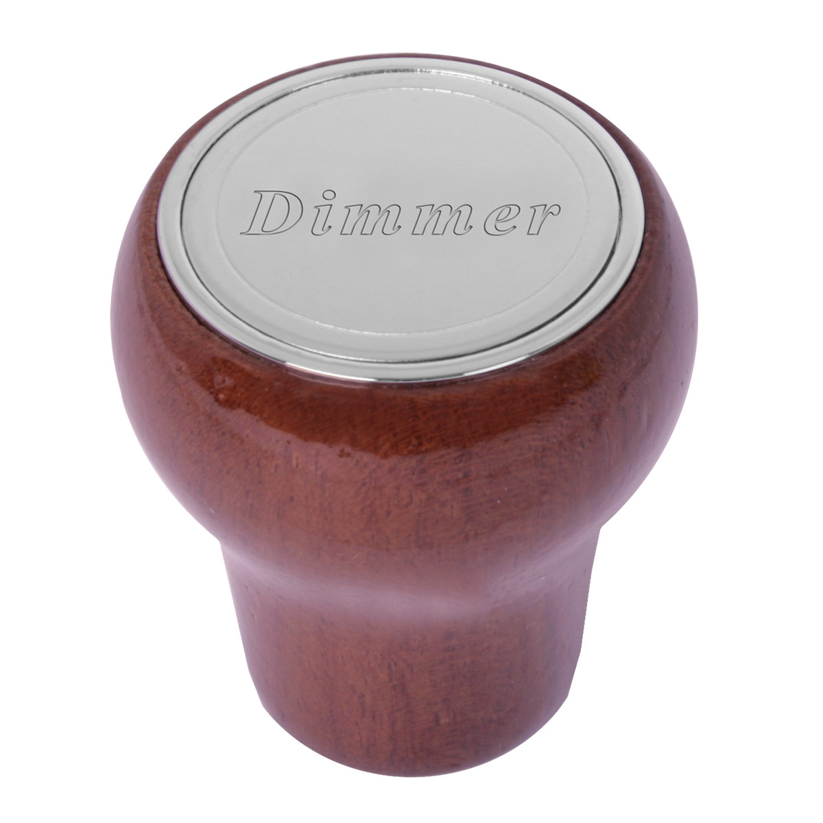 Rosewood and Chrome Plated Dashboard Control Knob - Thumbnail 2
