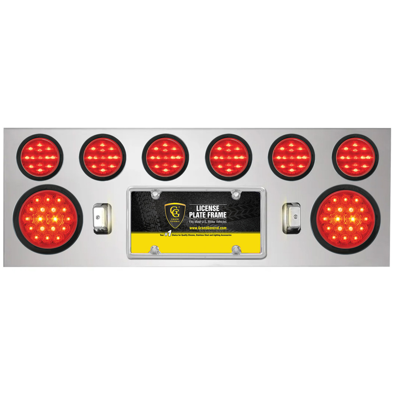 Stainless Steel Rear Center Light Panel