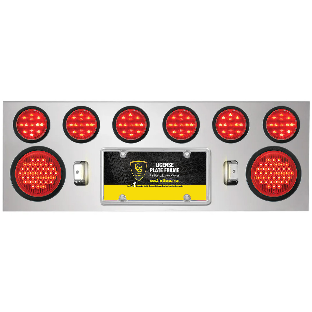 Stainless Steel Rear Center Light Panel