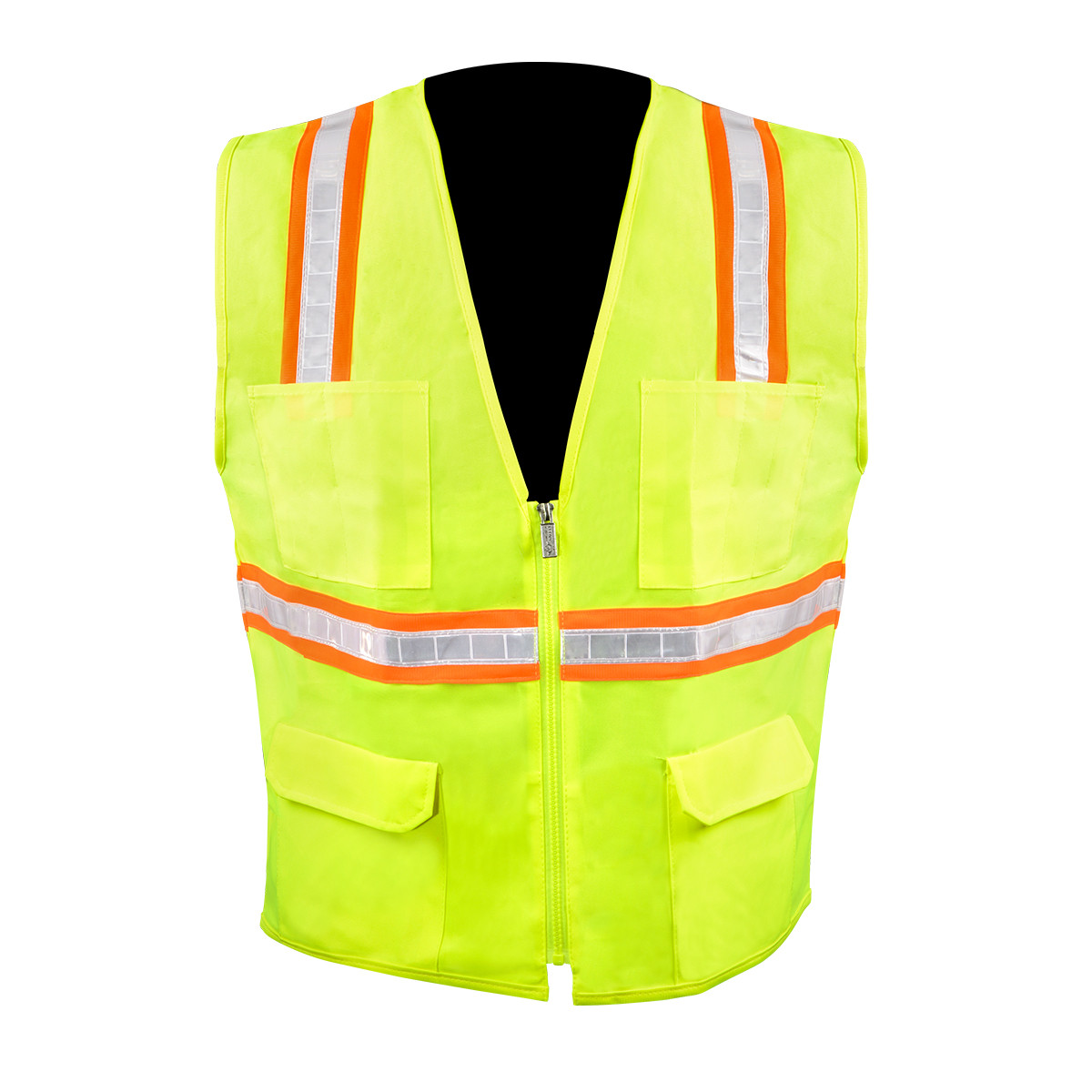 High Visibility Safety Vest with 6 Pockets