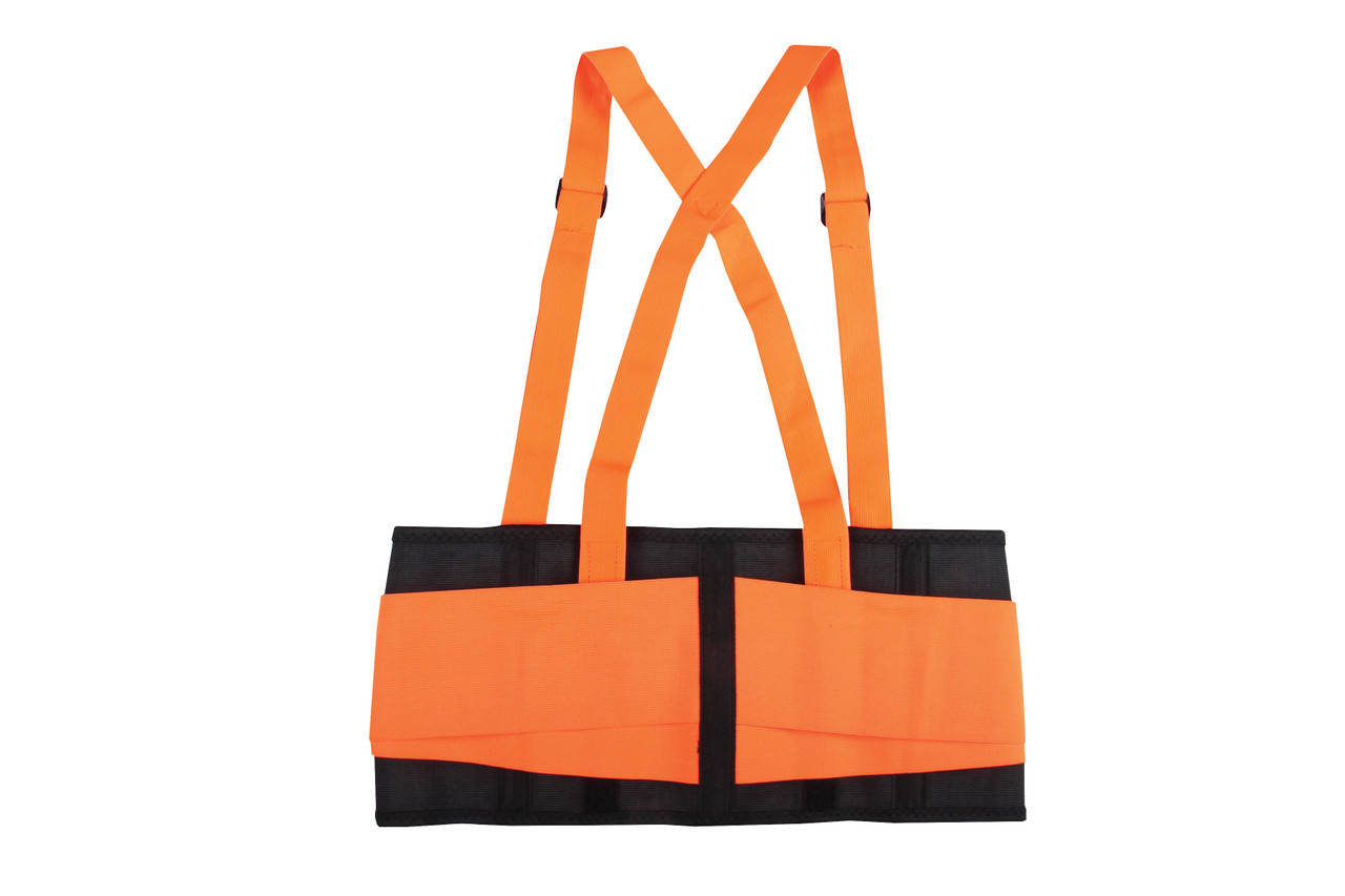 High Visibility Back Support Belt with Detachable Suspenders