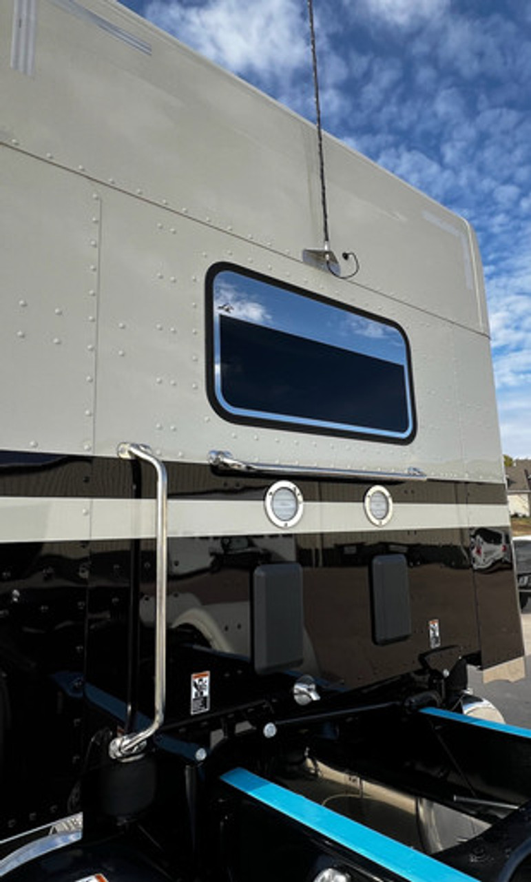 Rear Window Trim - Fits Peterbilt 589 Day Cabs and Sleepers 18" x 35" - Day Cab