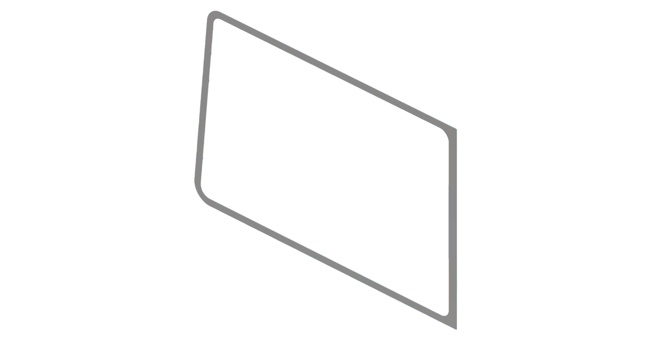 Windshield Trim Kit for Peterbilt - #8 304 Polished Stainless Steel - Thumbnail 3