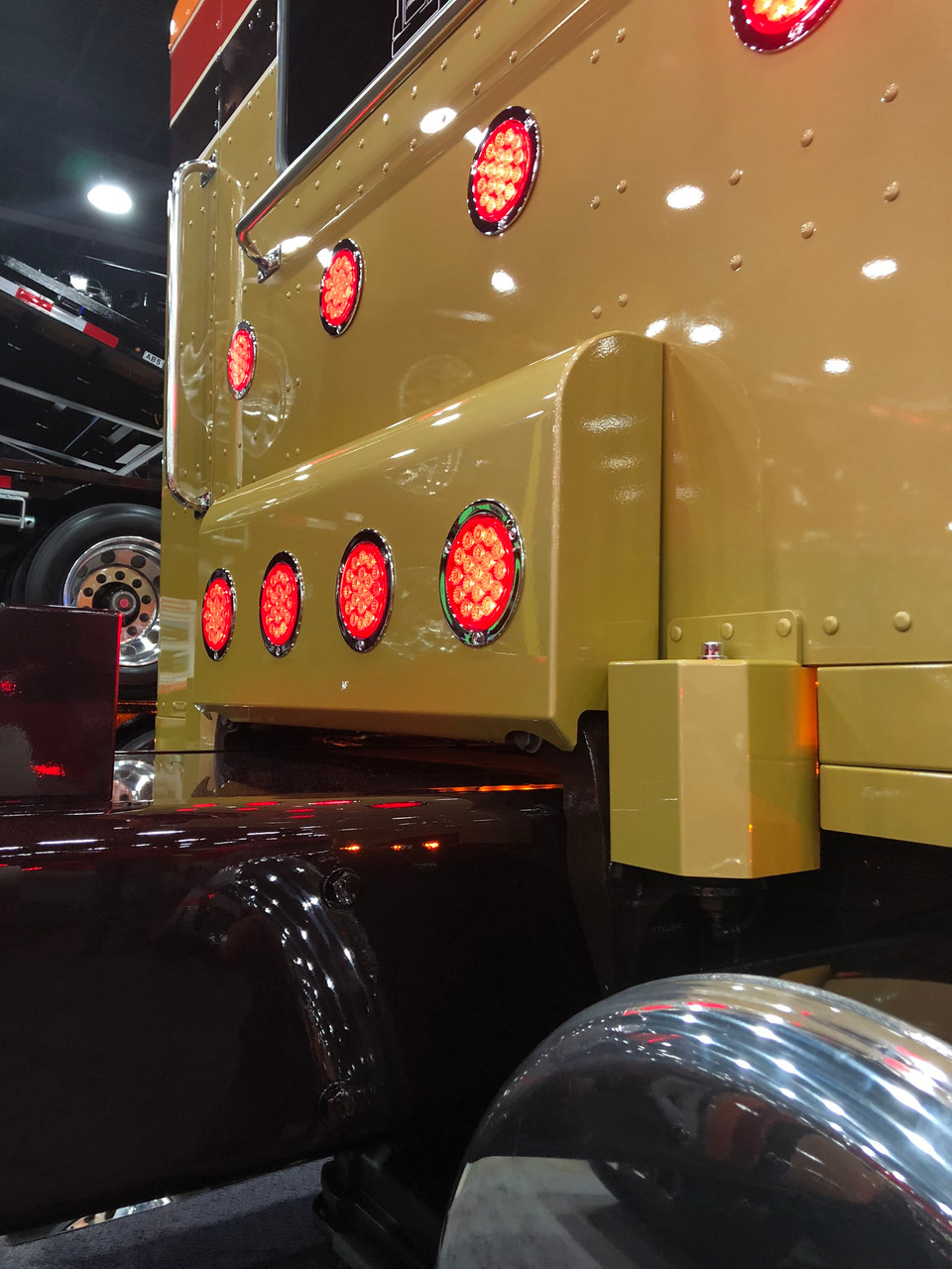 Air Bag Covers for Peterbilt 389 with 70"/78" Sleeper - #8 304 Polished Stainless Steel - Thumbnail 5