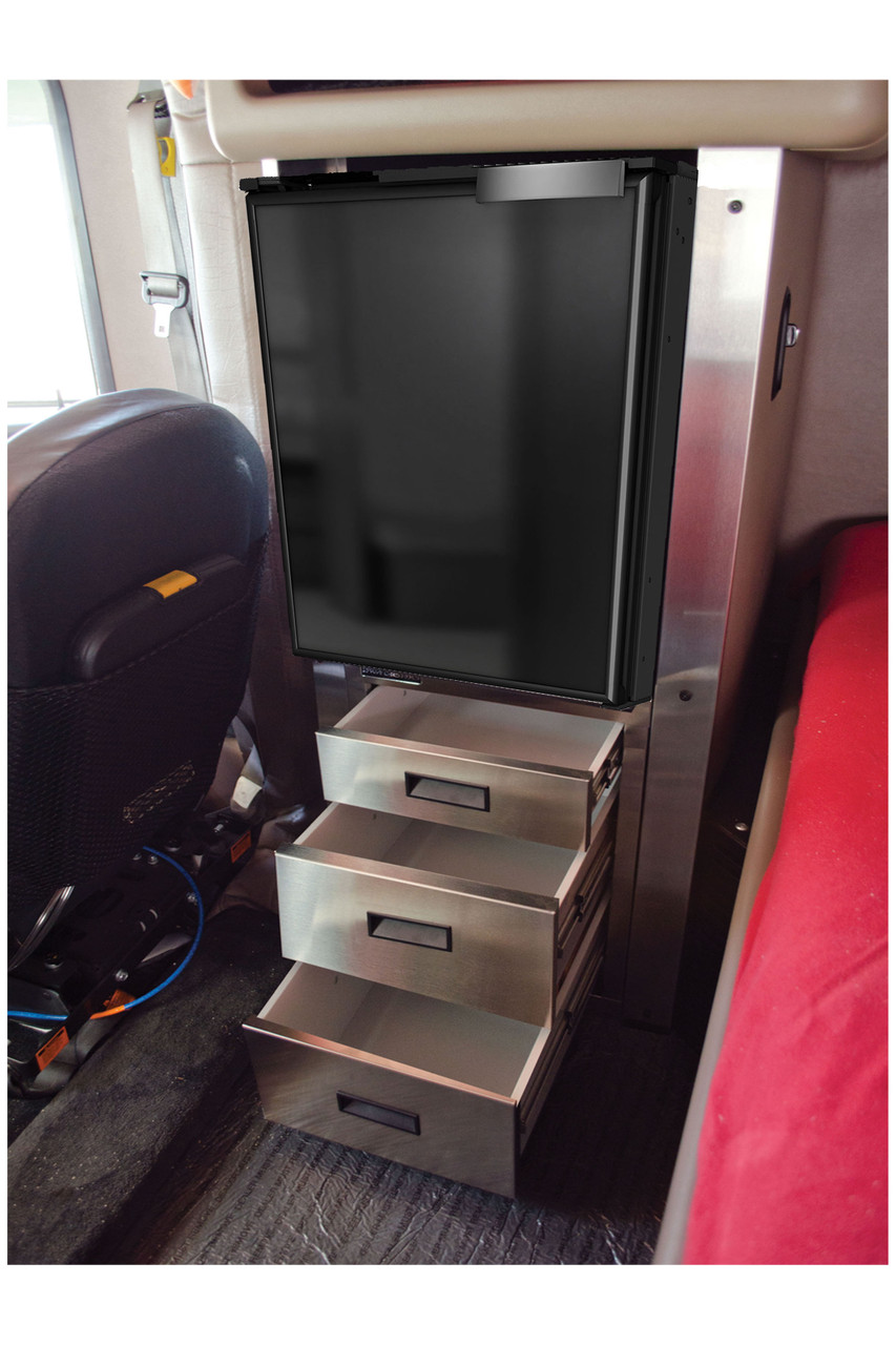 Refrigerator Kit - Drivers Side Installation - Fits Peterbilt 379, 386, 389 - Refrigerator Included