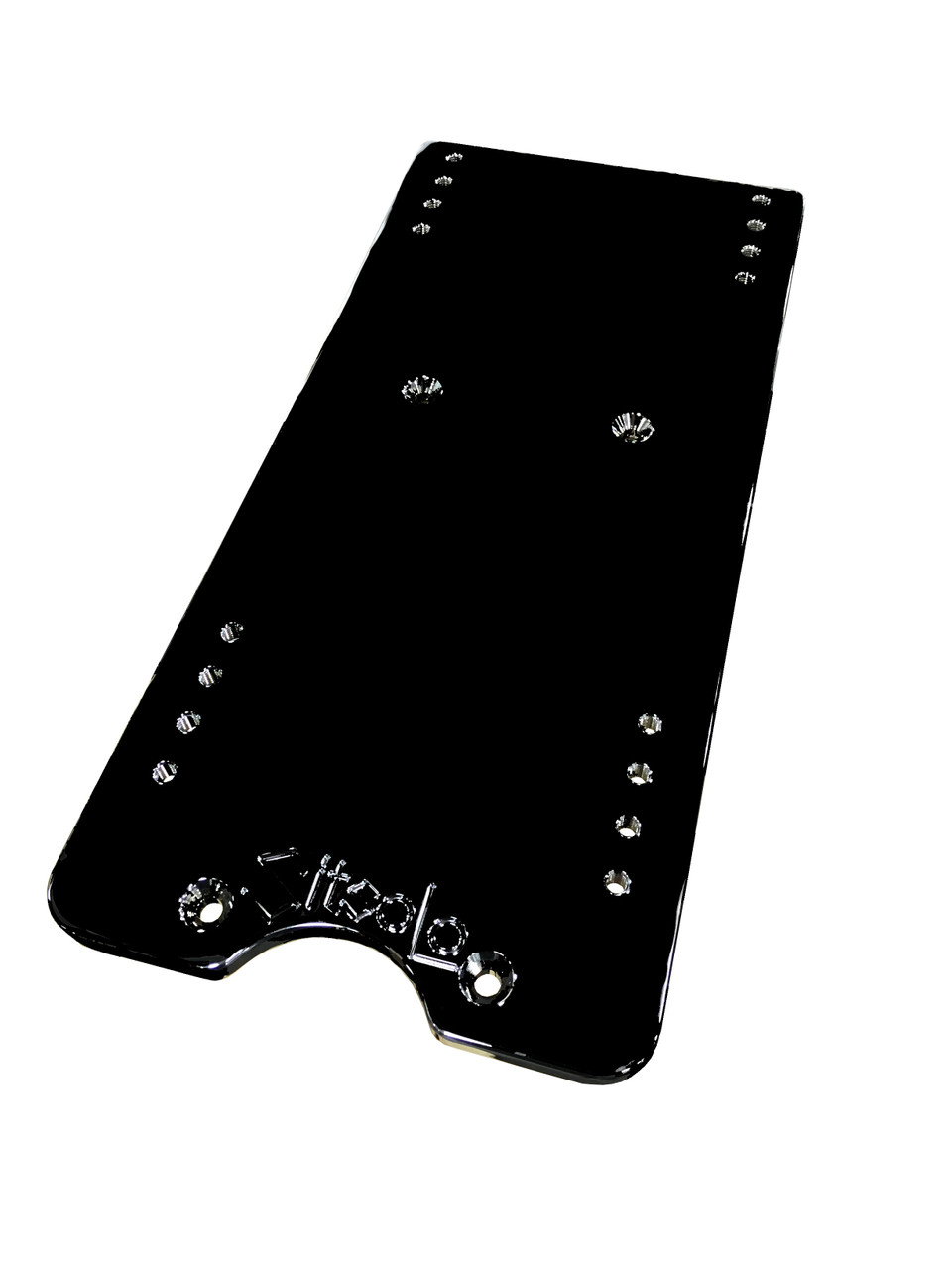 14" National Low Profile Seat Base - Fits Peterbilt 379, 386 & 389 - Gloss Black - Thumbnail 3