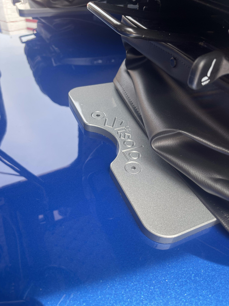 12" Seats Inc. Legacy Lo (Post July 1, 2018 Build Date) Seat Base Adapter - Fits Peterbilt 379, 386 & 389 - Gloss Black - Thumbnail 6