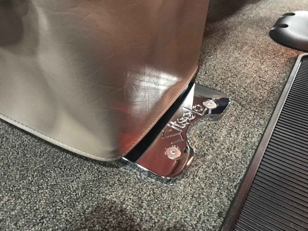 12" Seats Inc. Legacy Lo (Post July 1, 2018 Build Date) Seat Base Adapter - Fits Kenworth W900 - Chrome - Thumbnail 4