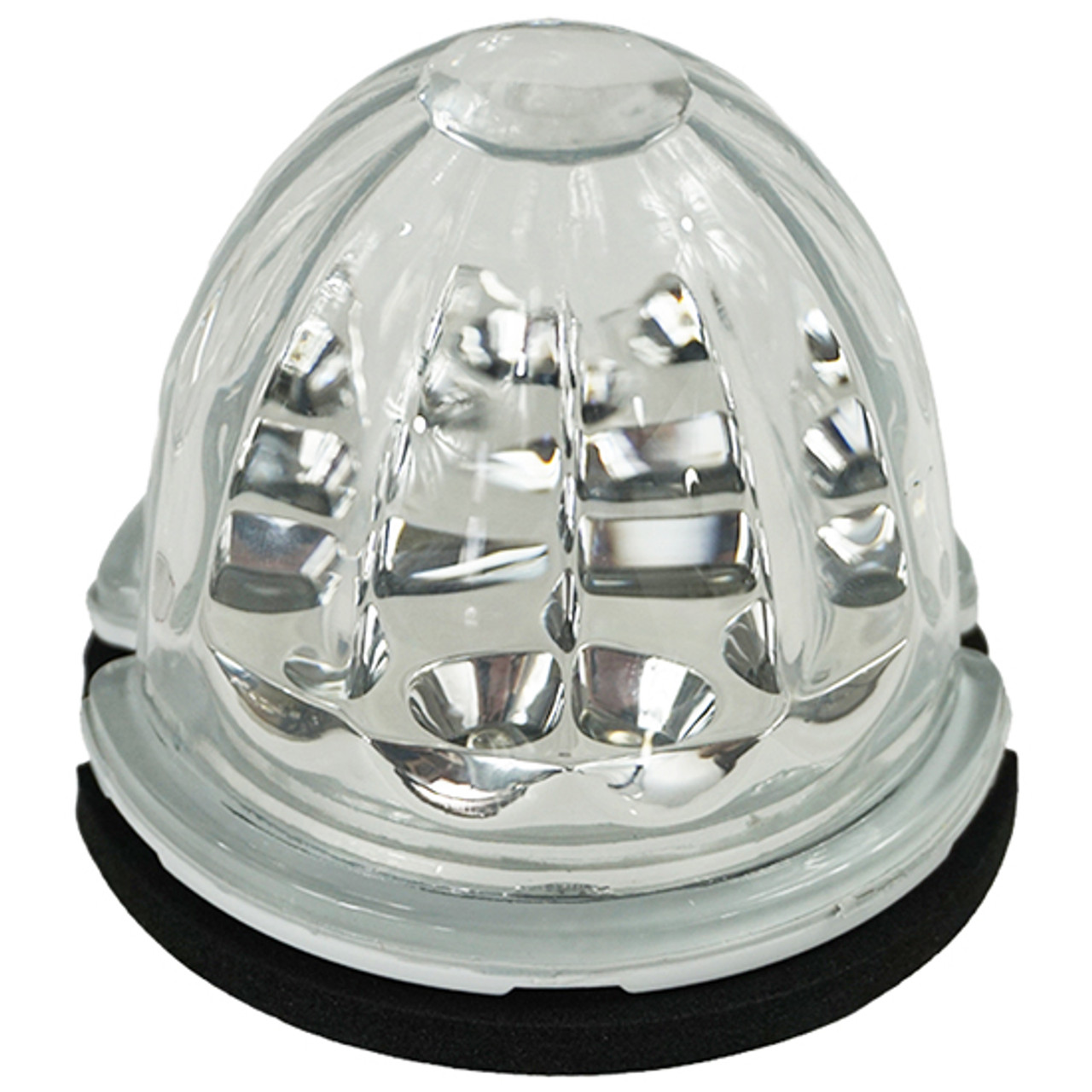 Legendary Glass 1-1/2 Inch Watermelon Blue-Clear LED Light - Stud Mount