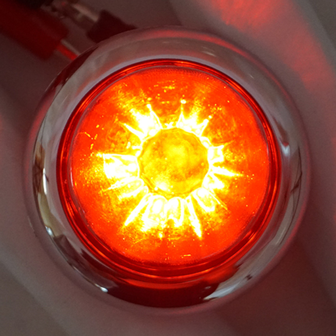 Legendary Glass 1-1/2 Inch Watermelon Red-Red LED - Stud Mount - Thumbnail 2