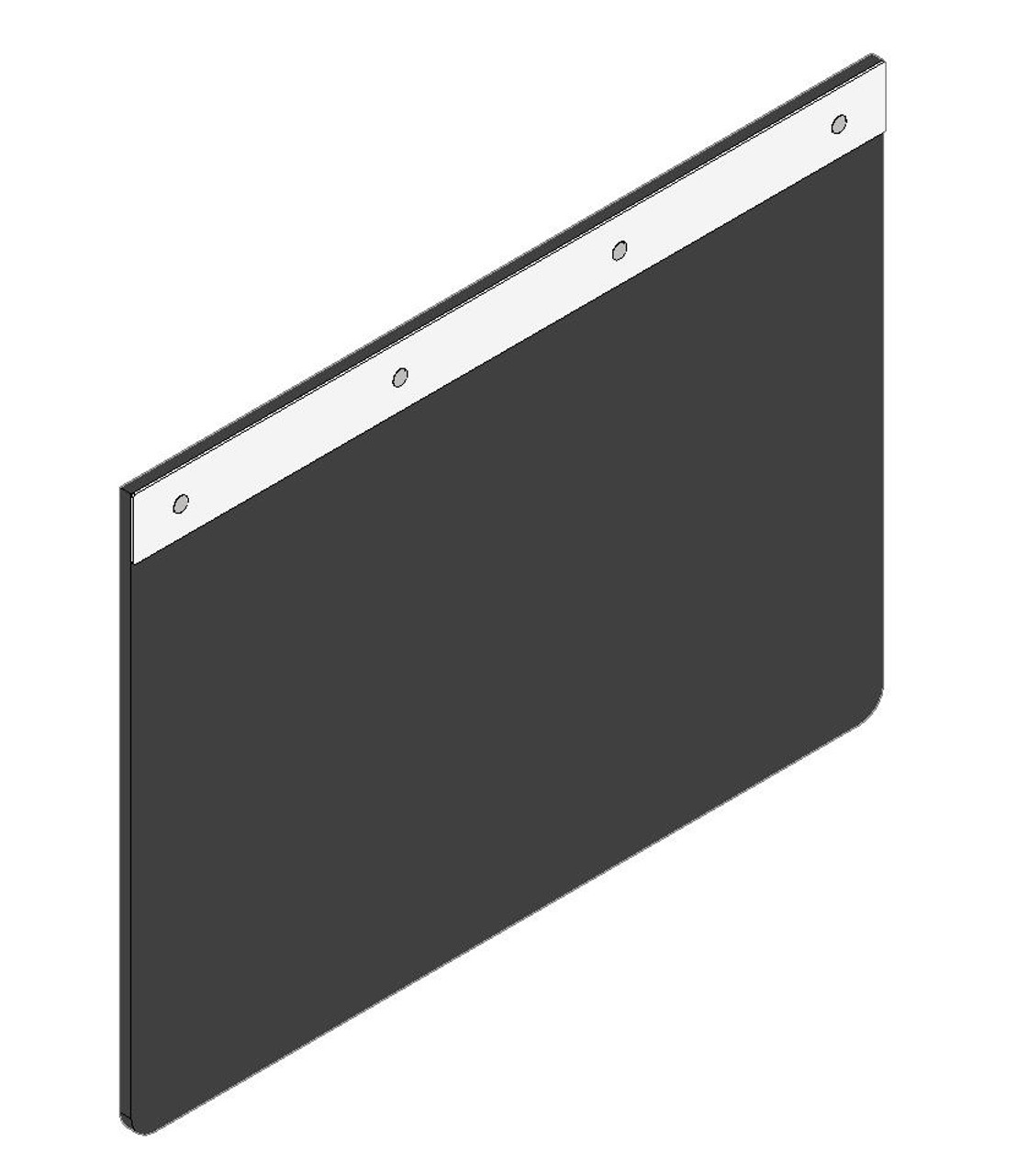 2" x 24" Top Mud Flap Accents