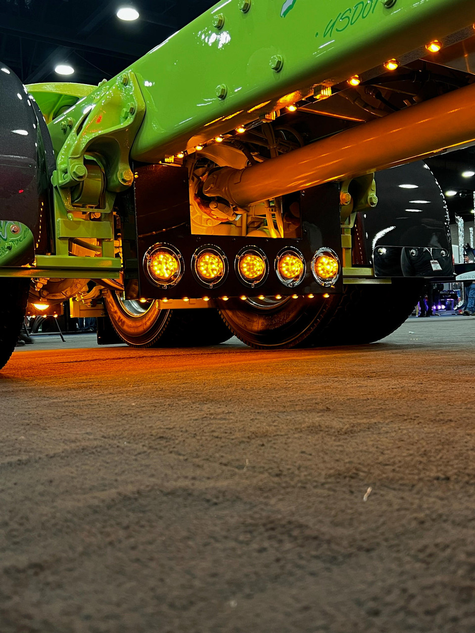 Front Drive Axel Filler Panels - (5) 4" Light Holes  on Front Panel, (4) 4" Lights on Rear Panel, (11) 3/4" Light Holes on Bottom - Thumbnail 4