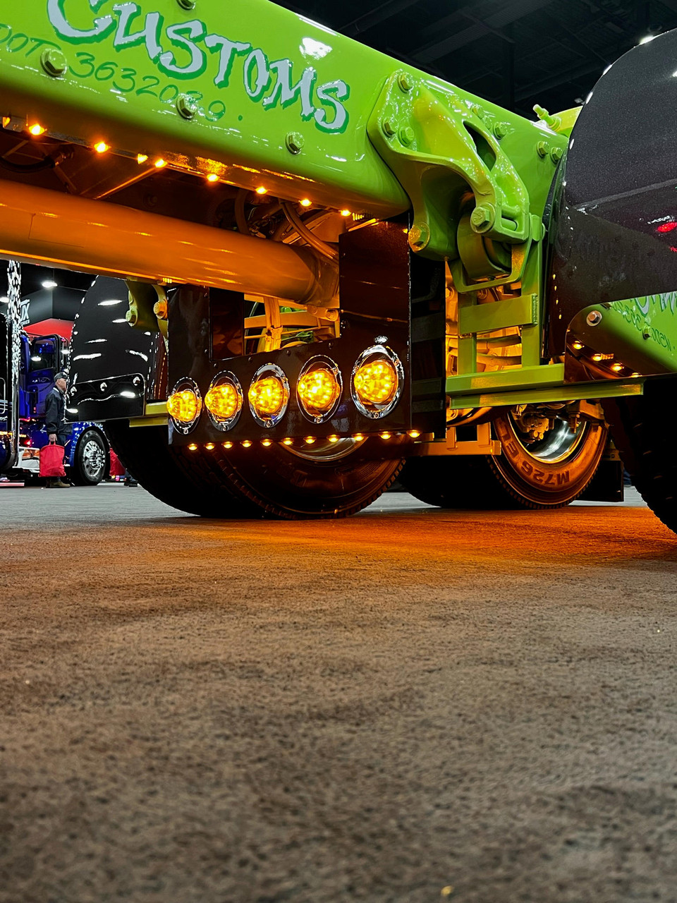 Front Drive Axel Filler Panels - (5) 4" Light Holes on Front Panel and (4) 4" Lights on Rear Panel - Thumbnail 3