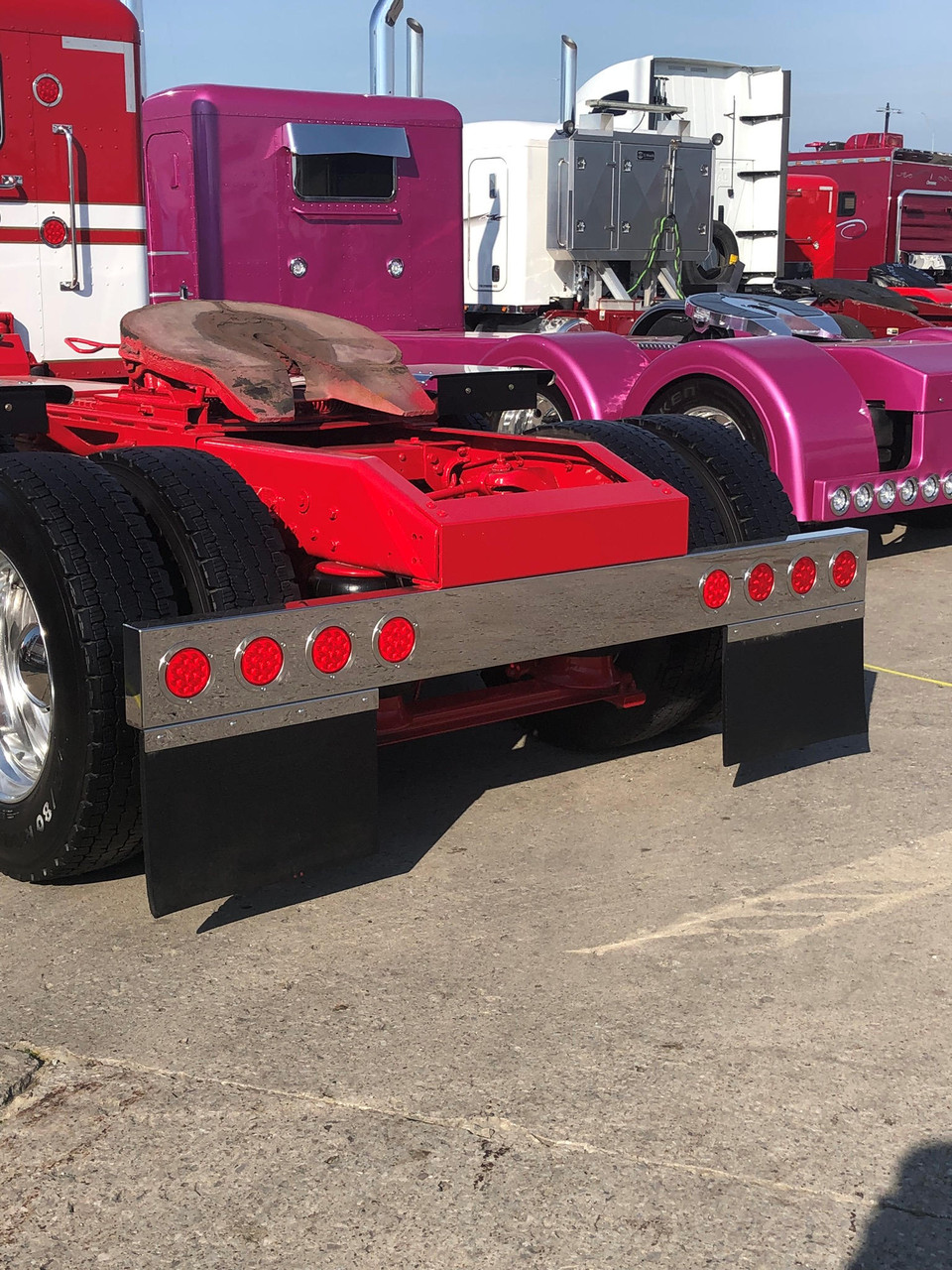 Light Bar - 96" Light Bar - #8 304 Polished Stainless Steel - (4) 4" Round Light Holes - Thumbnail 3