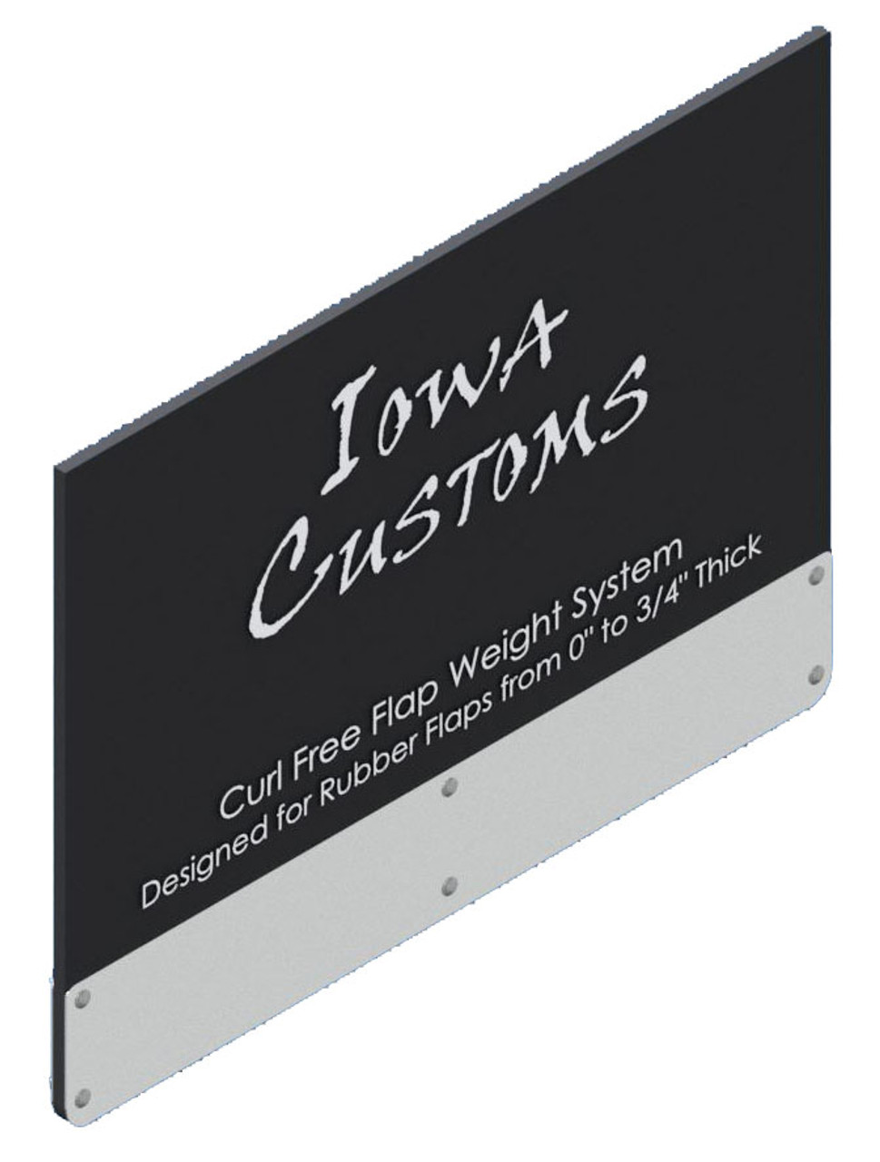 Iowa Customs Curl Flap Weights - Rectangle - 0" to 1/2" Thick Flap - Rectangle