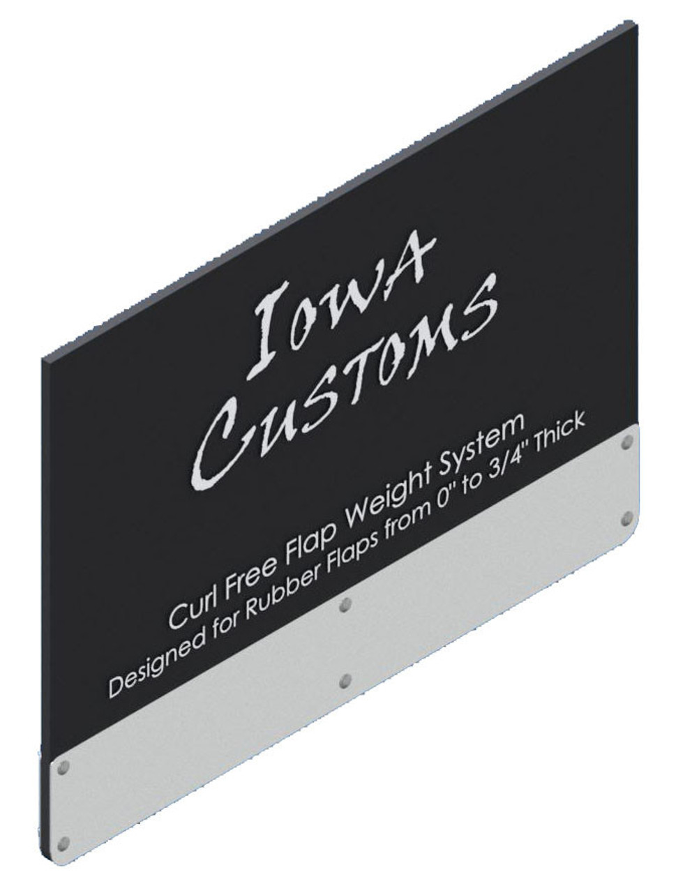 Iowa Customs Curl Flap Weights - Rectangle - 1/2" to 3/4" Thick Flap - Rectangle