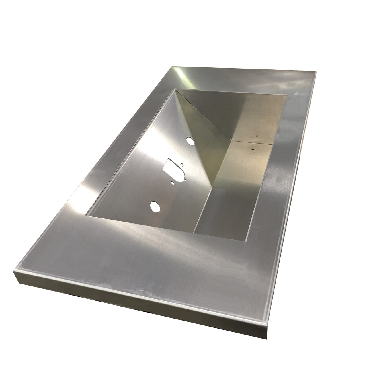 On-Frame Sectionalized Deck Plate System - Recessed Airline Box - Smooth Aluminum - Thumbnail 3