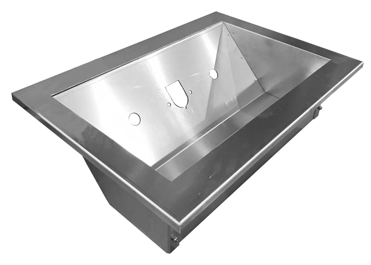 Merritt Dyna Deck System - Recessed Airline Box - #8 304 Stainless Steel
