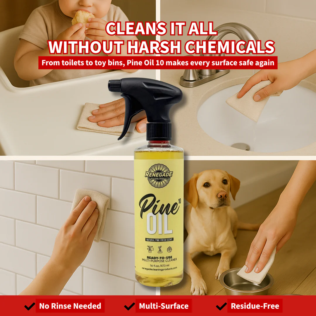 Pine Oil 10 Cleaner: 10% Pure Pine Oil - Ready To Use, Plant‑Powered Disinfectant - Thumbnail 3