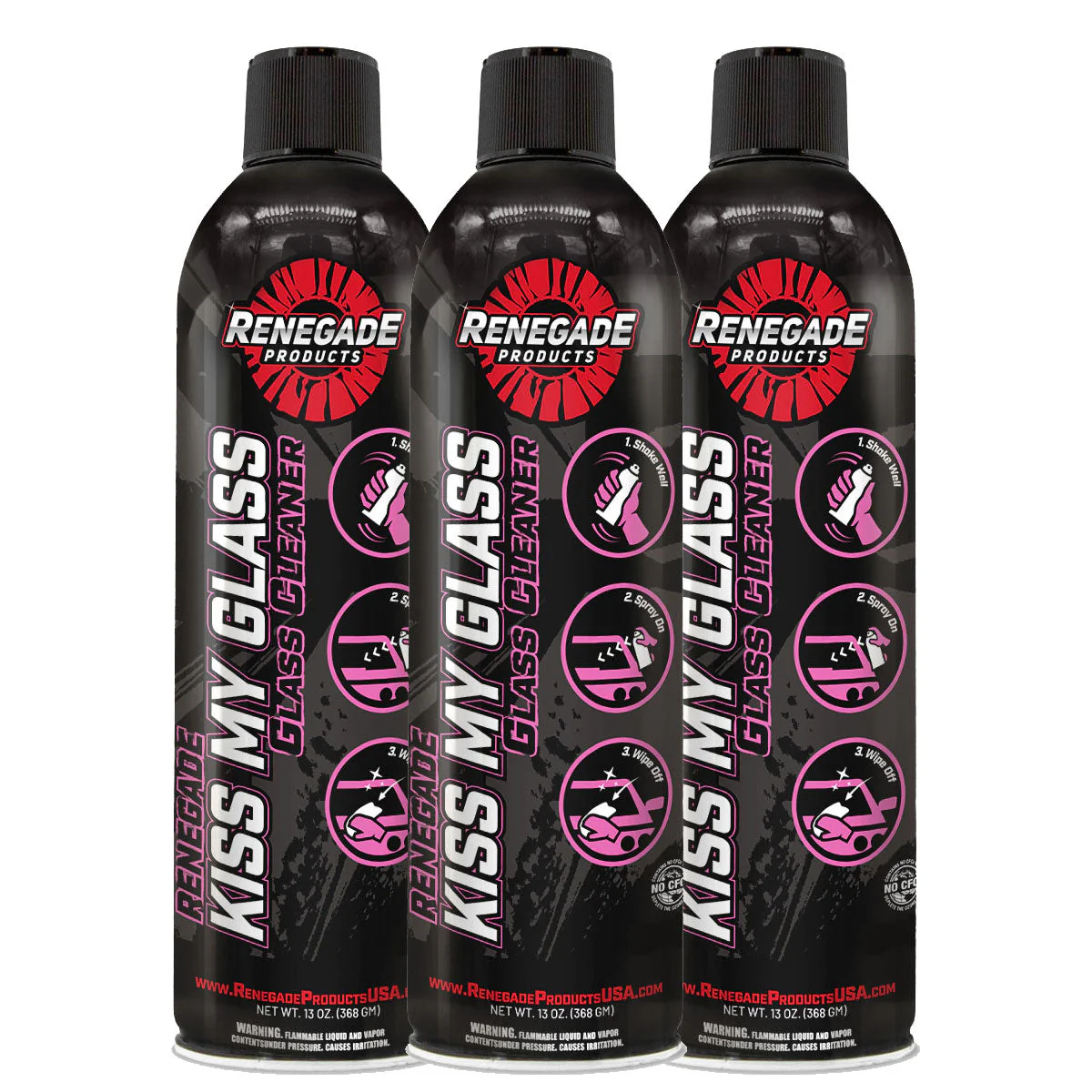 Renegade Kiss My Glass Aerosol Glass Cleaner - Thumbnail 5