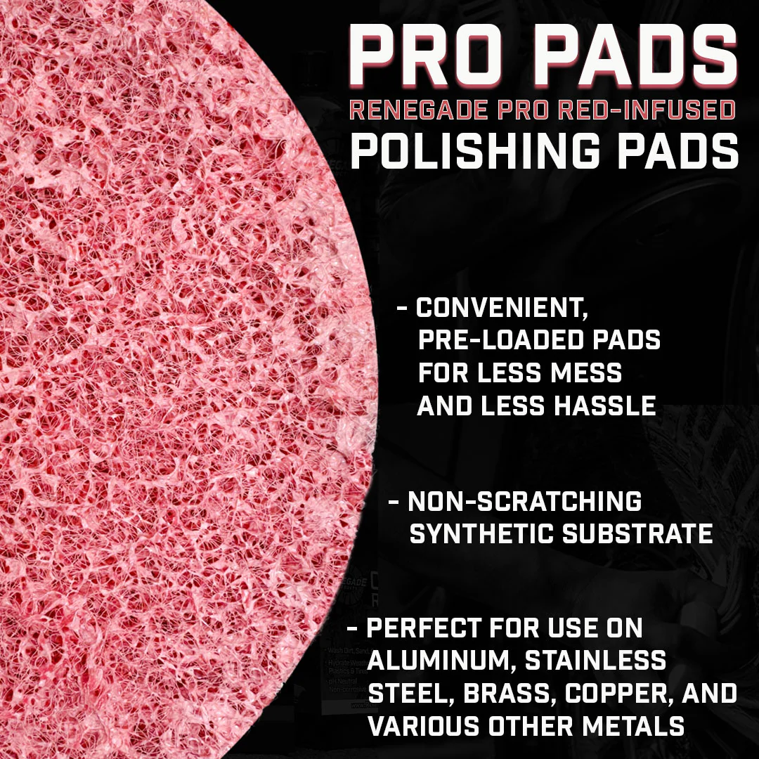 Pro Pads: Renegade Pro Red-Infused Polishing Pads - Thumbnail 3