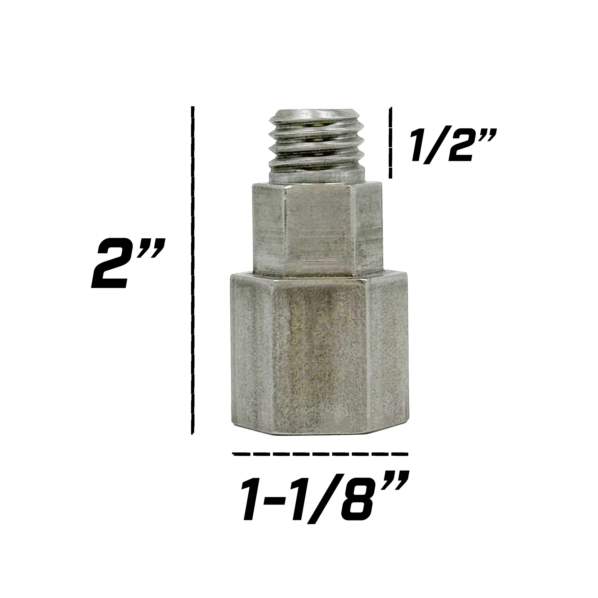 2" Hex Flange Adapter for Mini Airway Buffing Wheels - Thumbnail 4