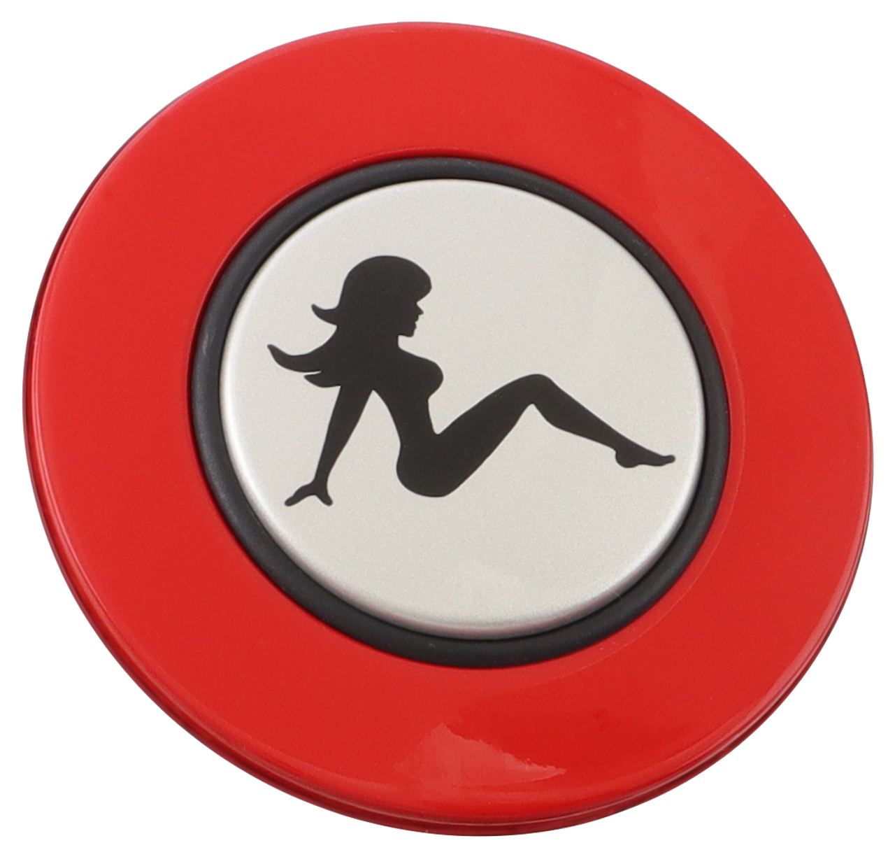 Classic Viper Red - Mud Flap Girl - Silver Medallion