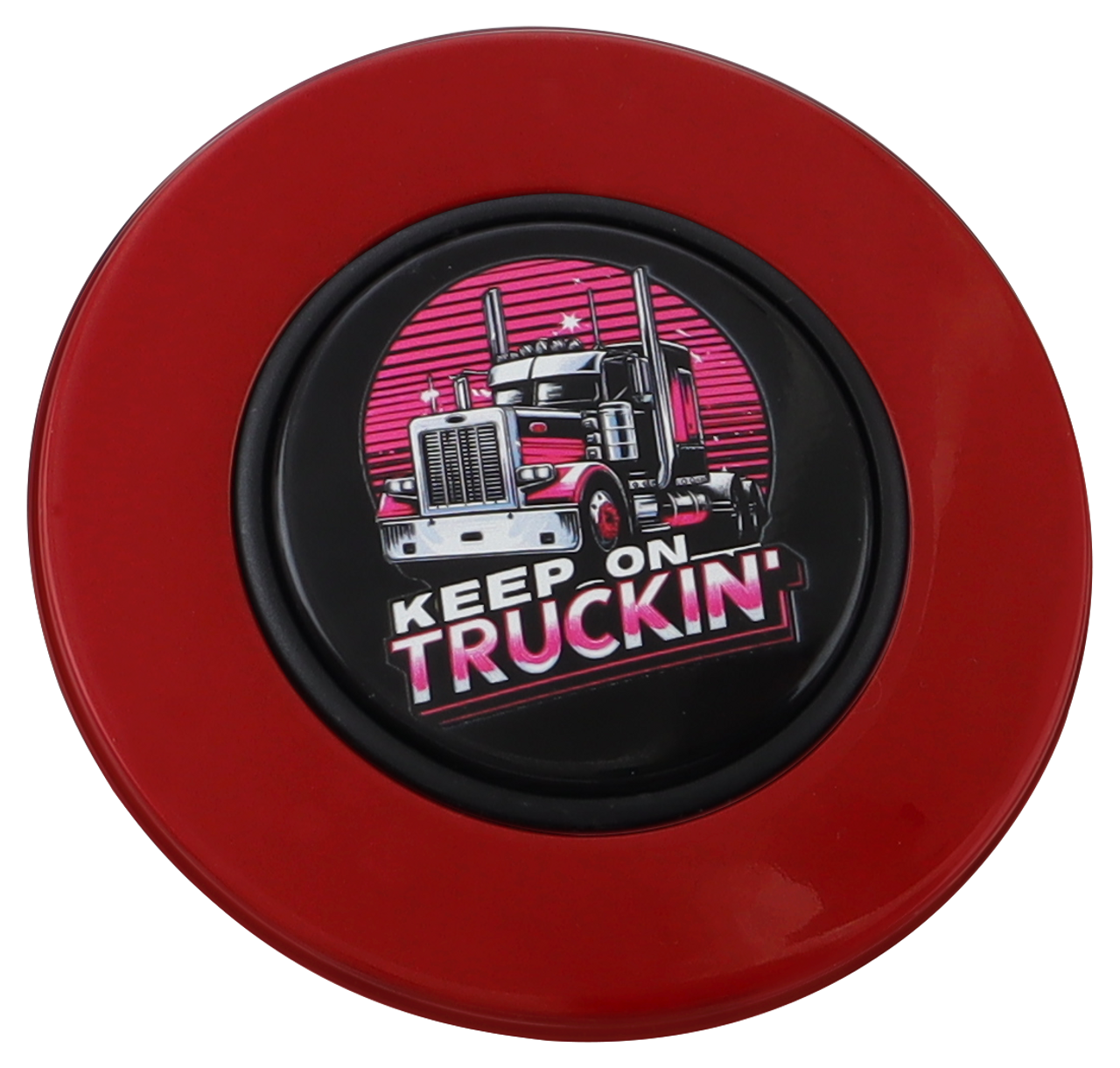 Classic Red - Keep on Truckin' - Black Medallion