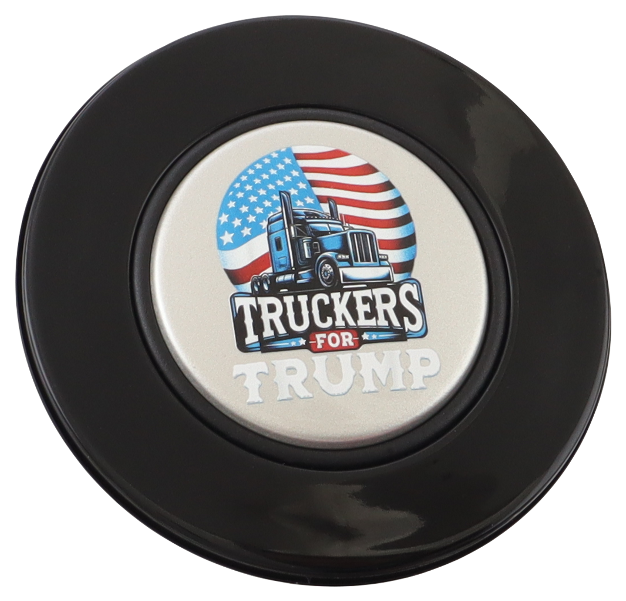 Classic Black - Truckers for Trump - Silver Medallion