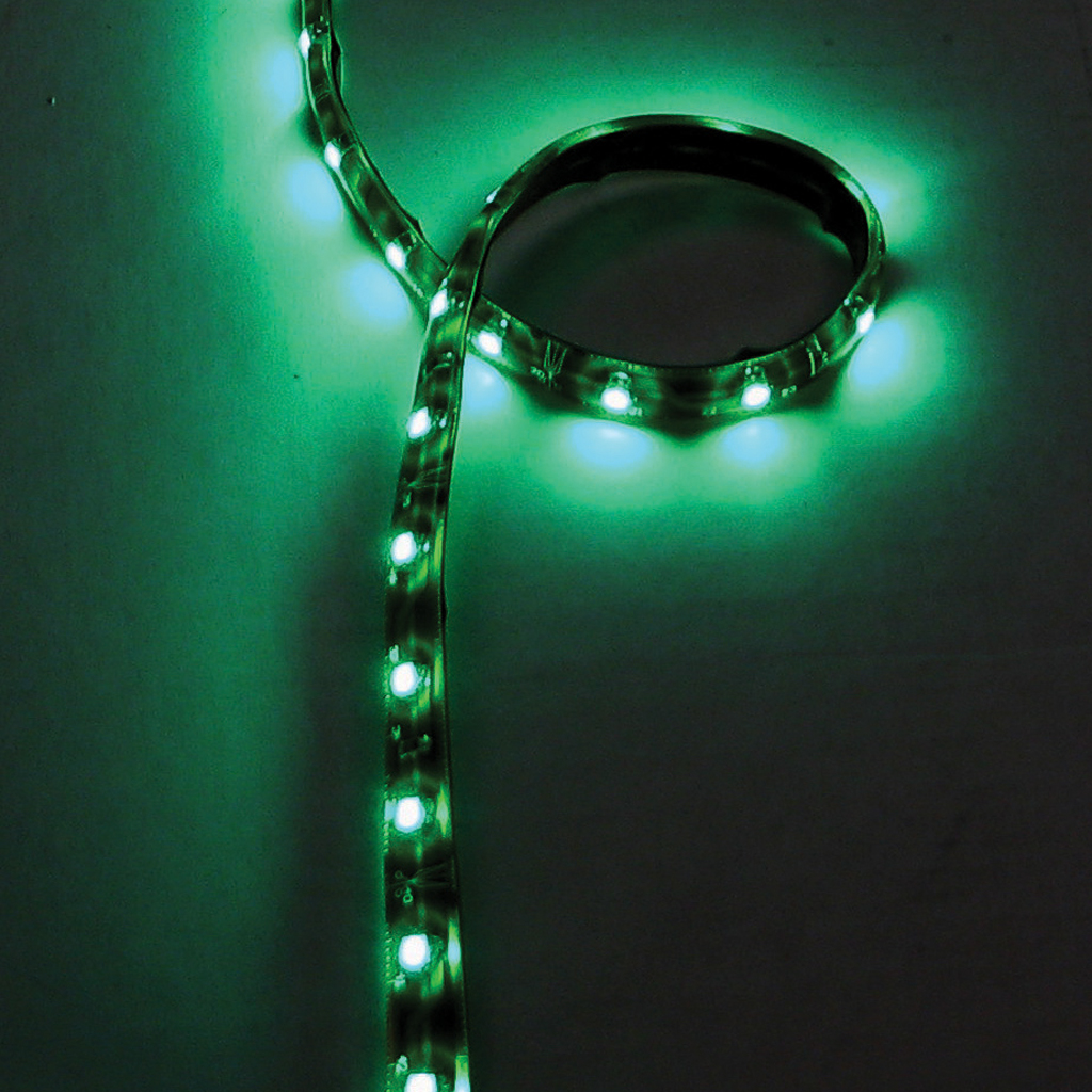 16' Clear Green Flexible LED Roll - 18 Diodes Per Foot