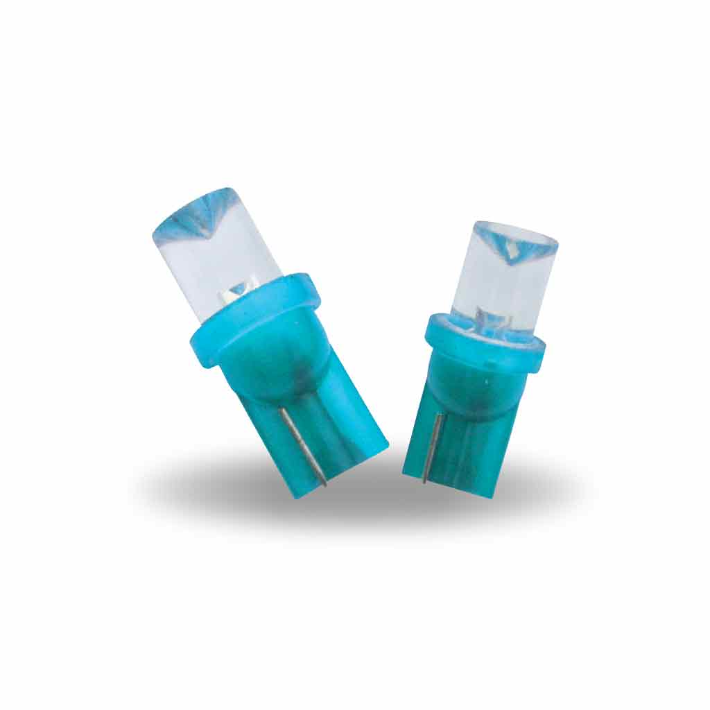 Blue 194 Replacement LED Bulbs with Lens - 1 Diode