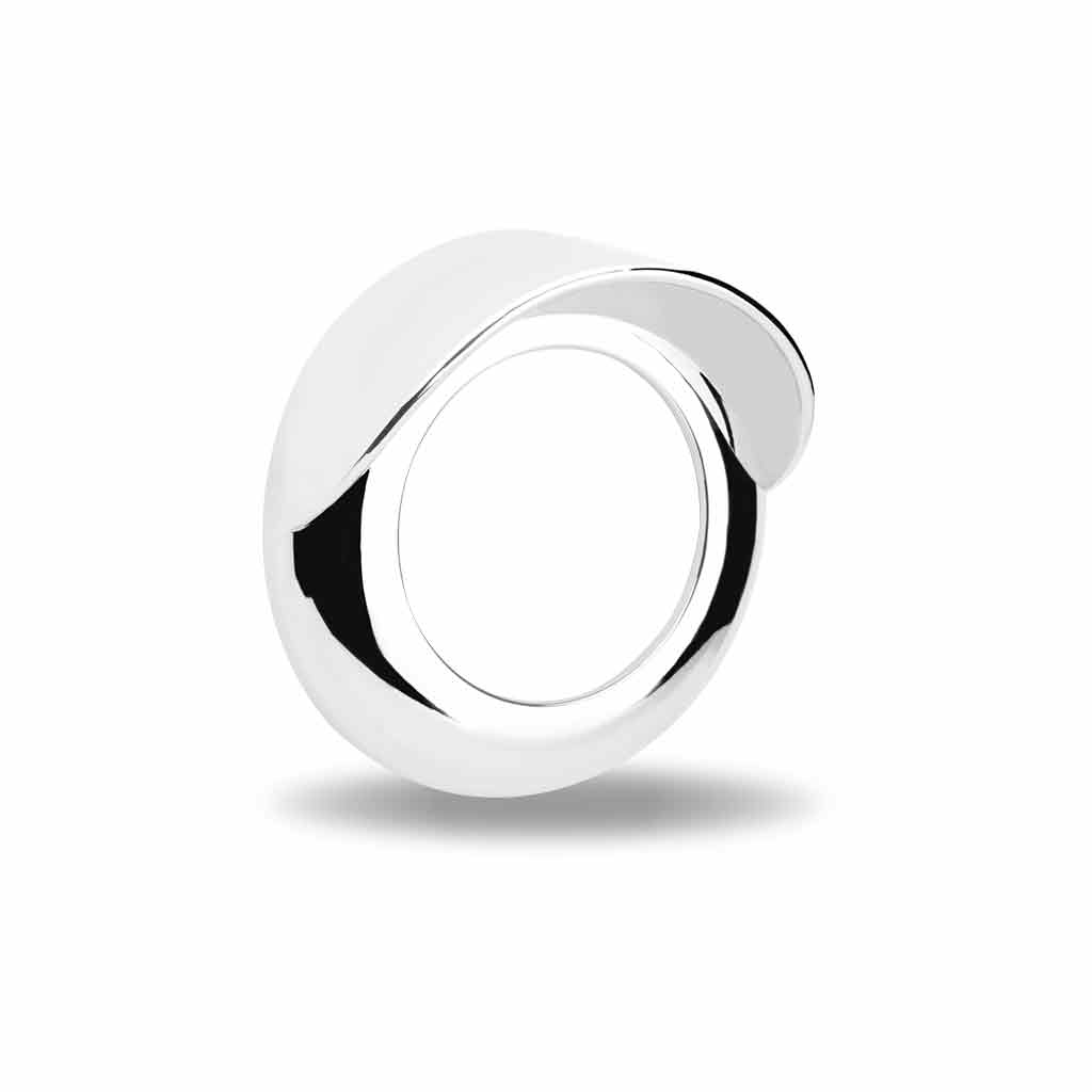2" Round Light Bezel with Visor - Twist On | Chrome ABS Plastic