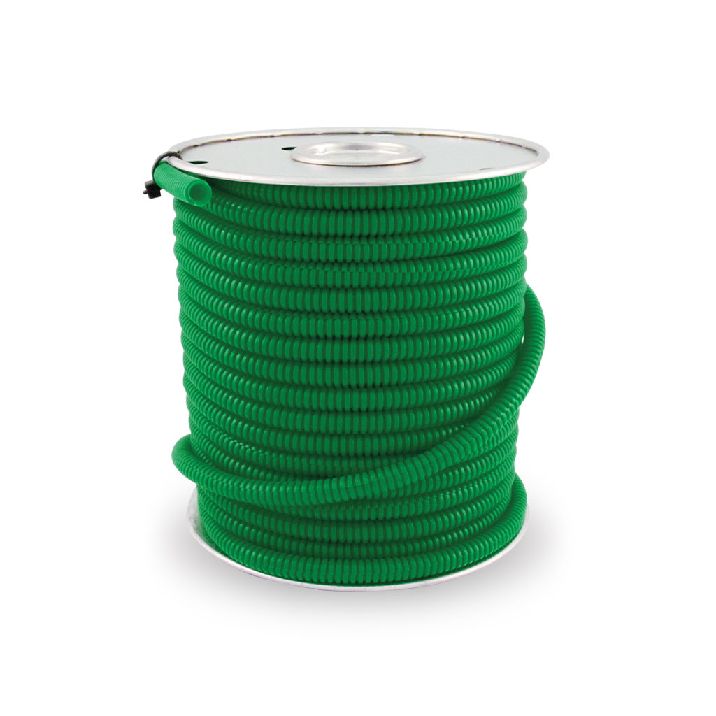 3/8" Split Loom - Green | 100 ft. Spool