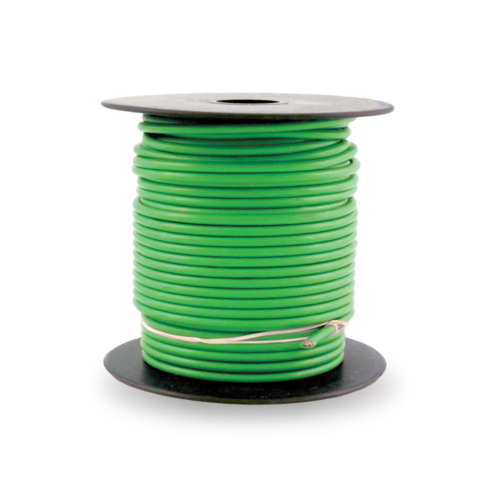 14 Ga. Electrical Wire Loom - Green | 100 ft. Spool