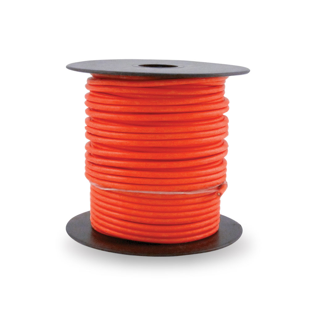 14 Ga. Electrical Wire Loom - Red | 100 ft. Spool