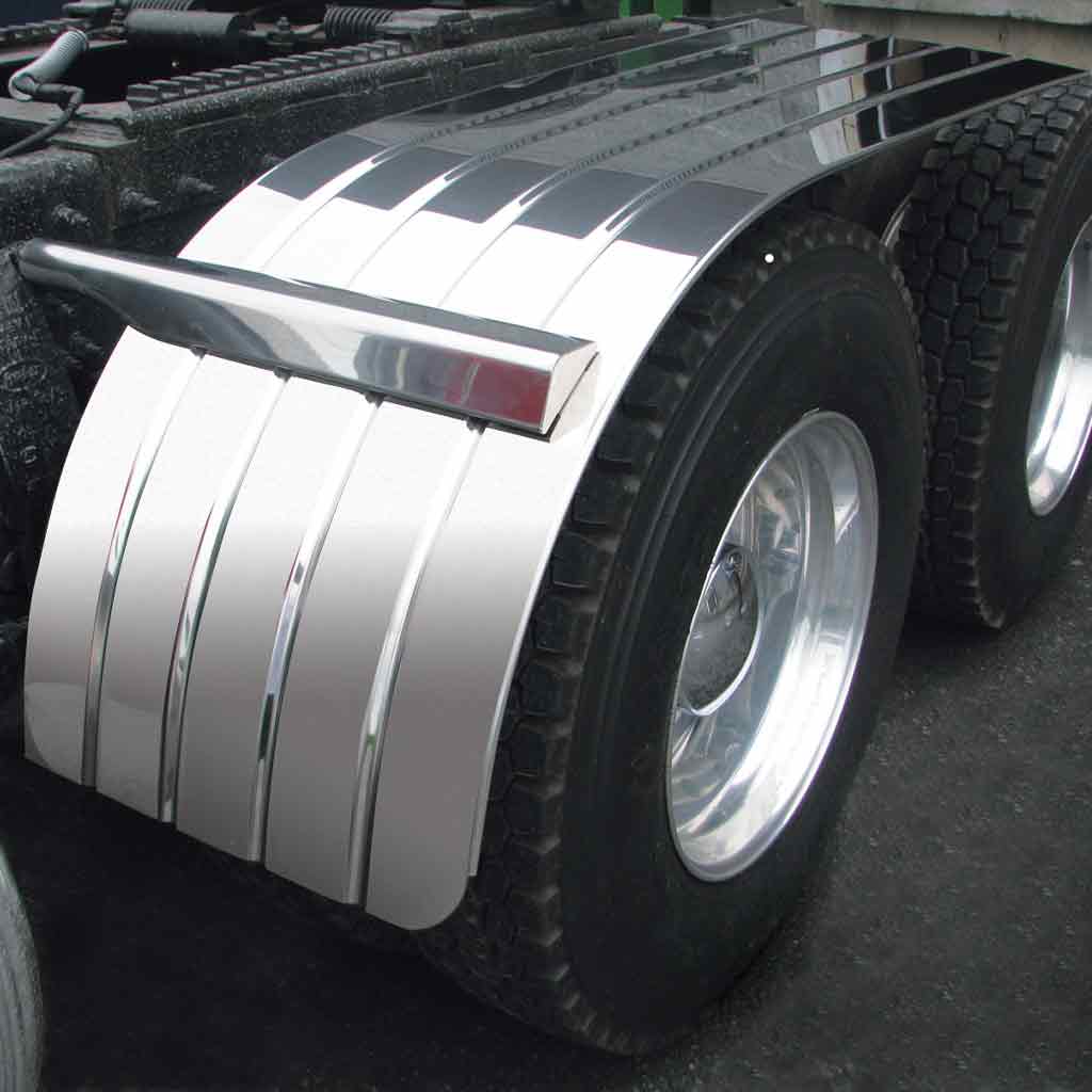 66" 4 Ribbed Half Fenders - 16 Gauge | Galvanized Steel - Thumbnail 3