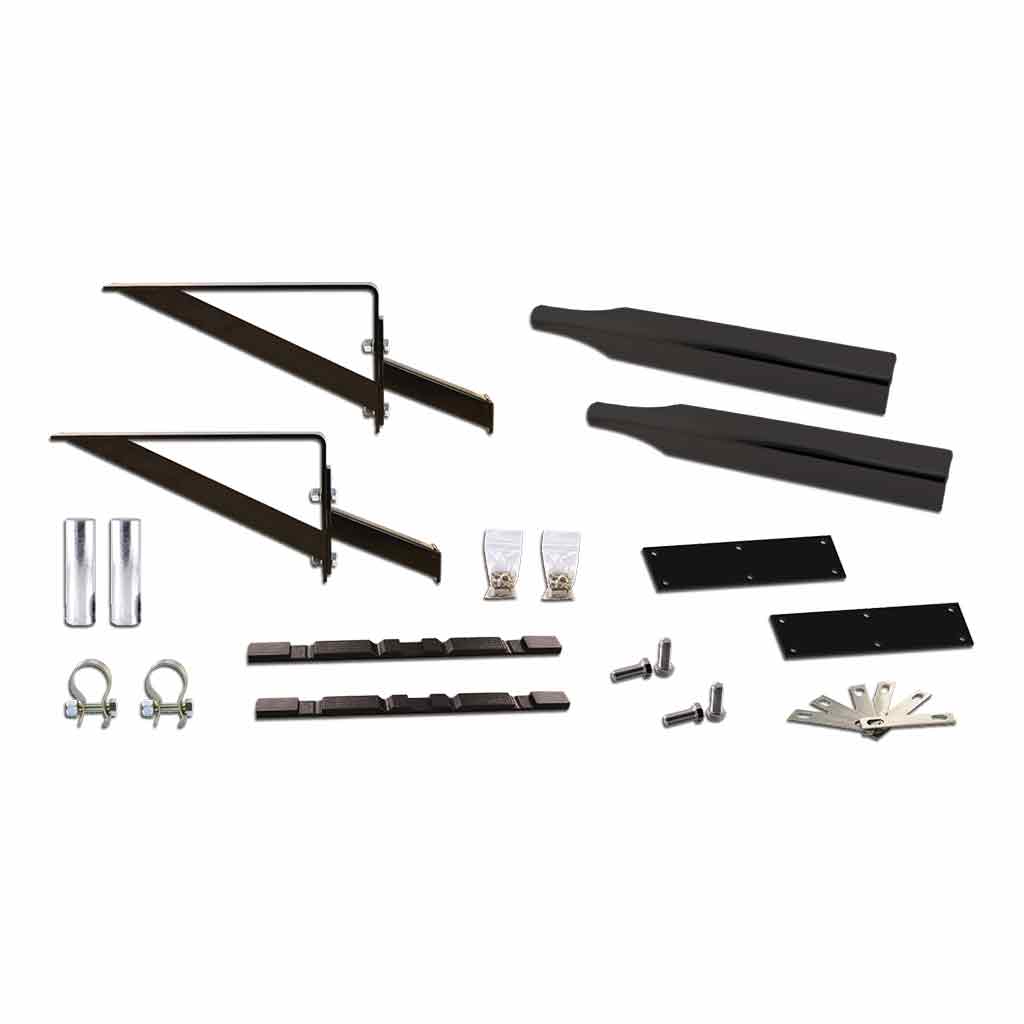 Painted Half Fender Mounting Kit - Angled Fender Brackets | Triangle Mounts