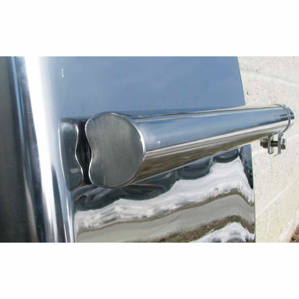 24" Quarter Fender Kit with Tube Mounts - 18 Gauge | Mirror Shine Stainless Steel - Thumbnail 4