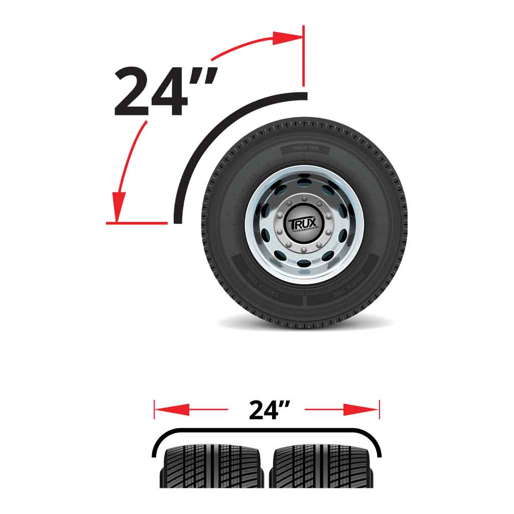 24" Mid-Mount & Braced Quarter Fender Kit - 18 Gauge | OEM Replacement - Thumbnail 4
