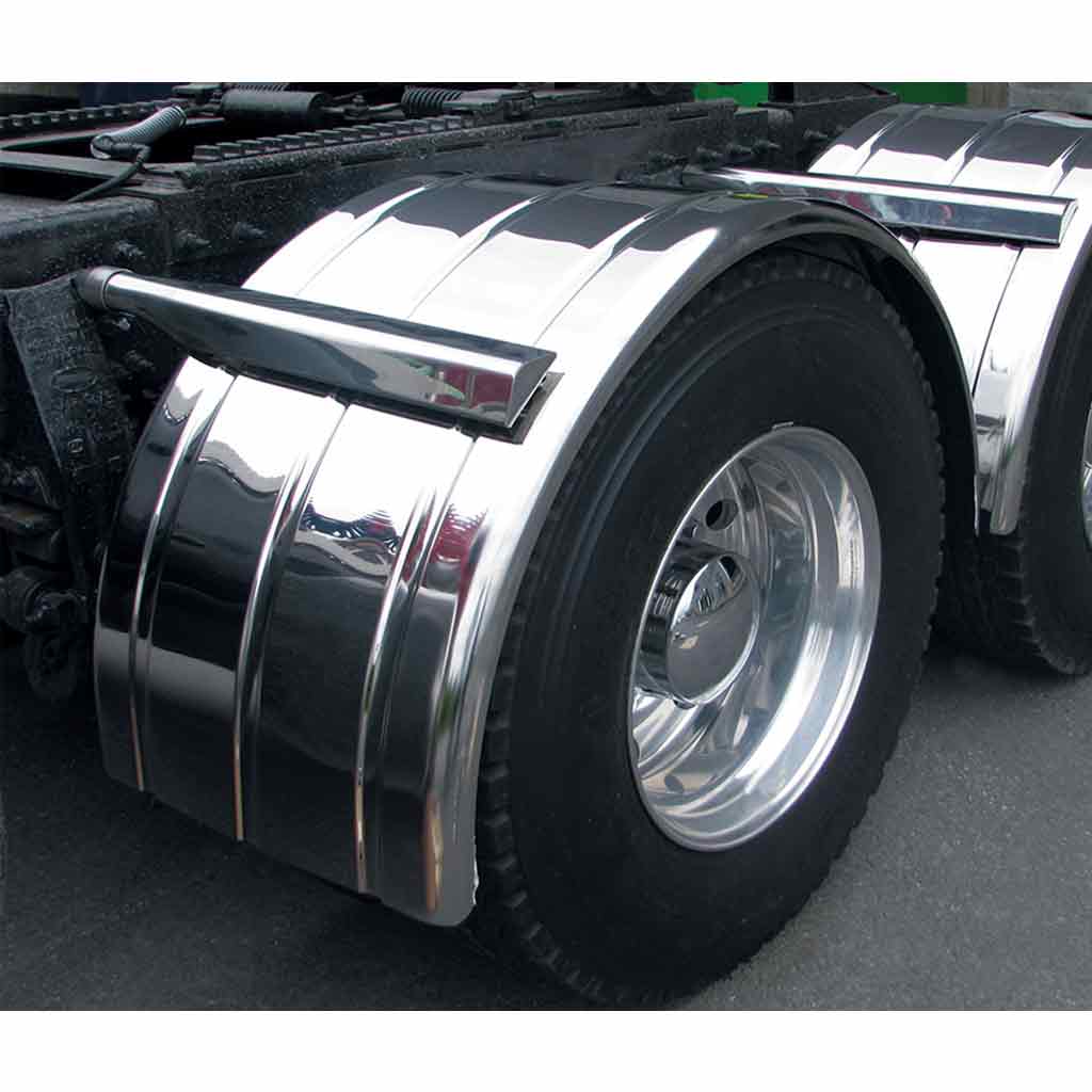 80" 3 Ribbed Single Axle Fenders - 16 Gauge | 0.09" Thick Aluminum - Thumbnail 2