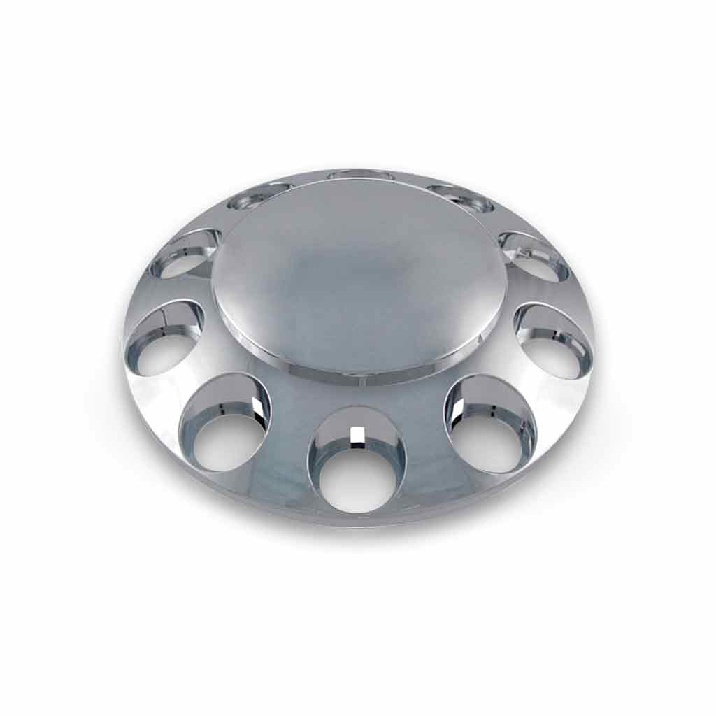 Front Axle Cover with Replacement Hubcap - Dome Hubcap | Chrome ABS Plastic