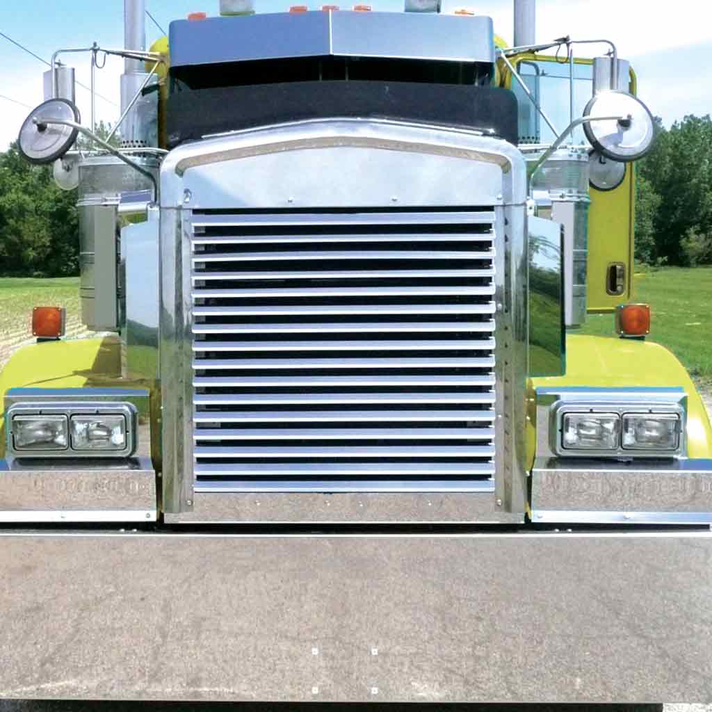 KW. W900L Extended Hood Louvered Grille Bar Kit (All Years) - 16 Bars | Straight