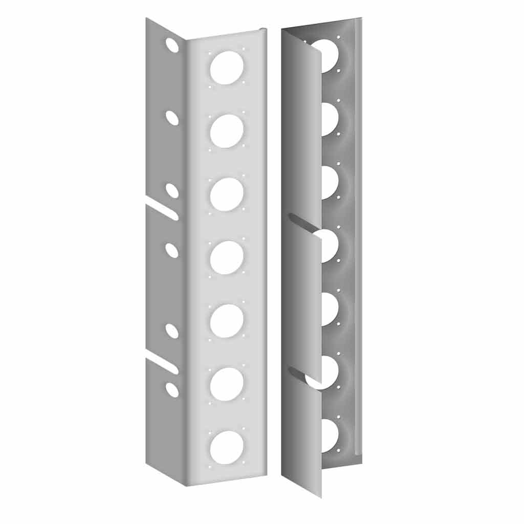 KW. W900L Rear Standard Air Cleaner LED Light Bars - 14 x Slotted Holes