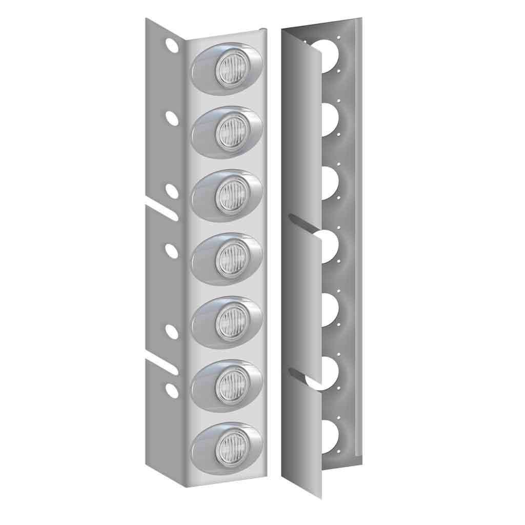 KW. W900L Rear Standard Air Cleaner LED Light Bars - G2 LEDs (Clear Lens)