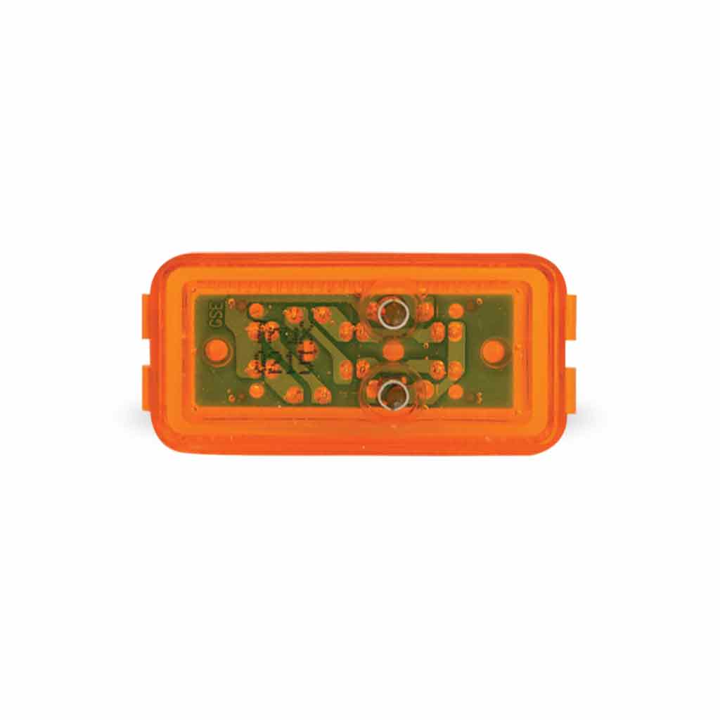 1" x 2" Amber Rectangular LED Marker Light - 6 Diodes - Thumbnail 3