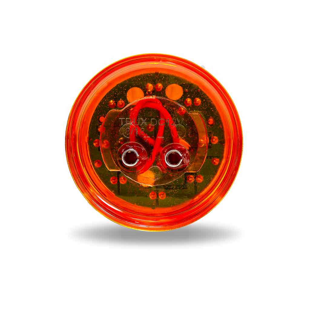 2" Amber Clearance Marker Round LED Light - 9 Diodes - Thumbnail 7