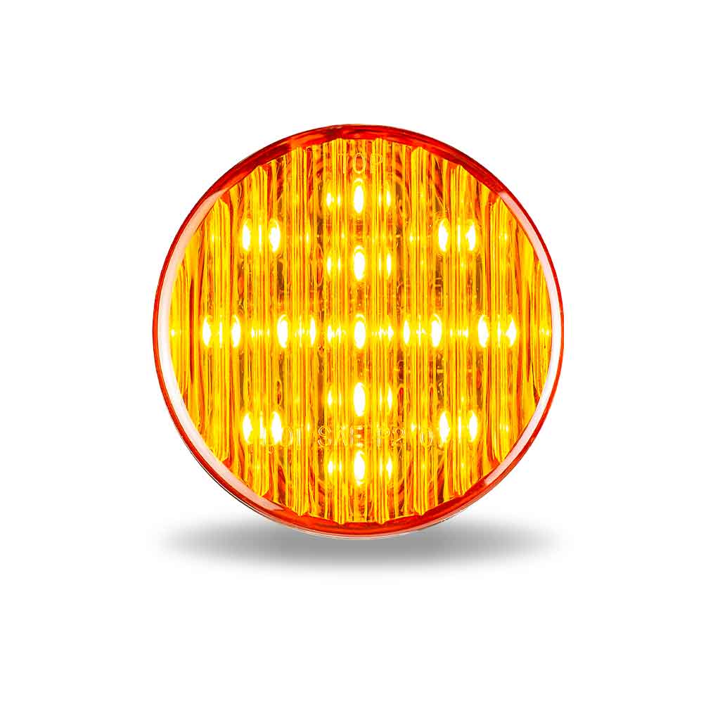 2.5" Amber Clearance Marker Round LED Light - 13 Diodes - Thumbnail 3